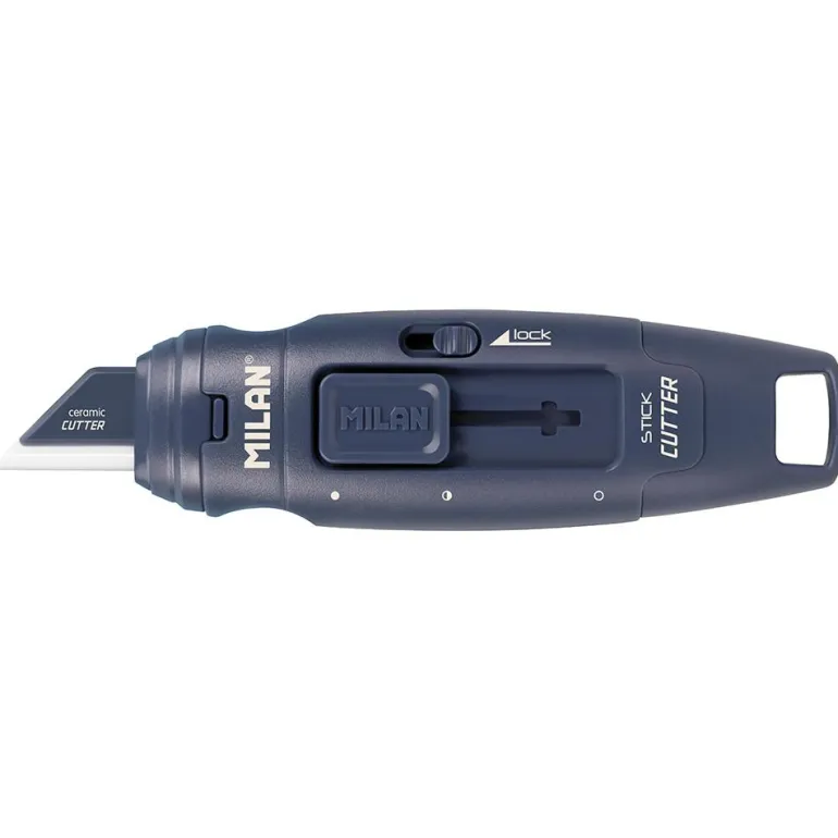 Cutter hoja cerámica stick azul marino.