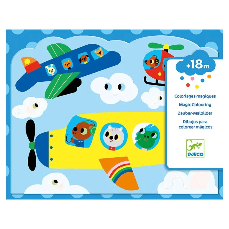 Dibujos mágicos para colorear en el cielo