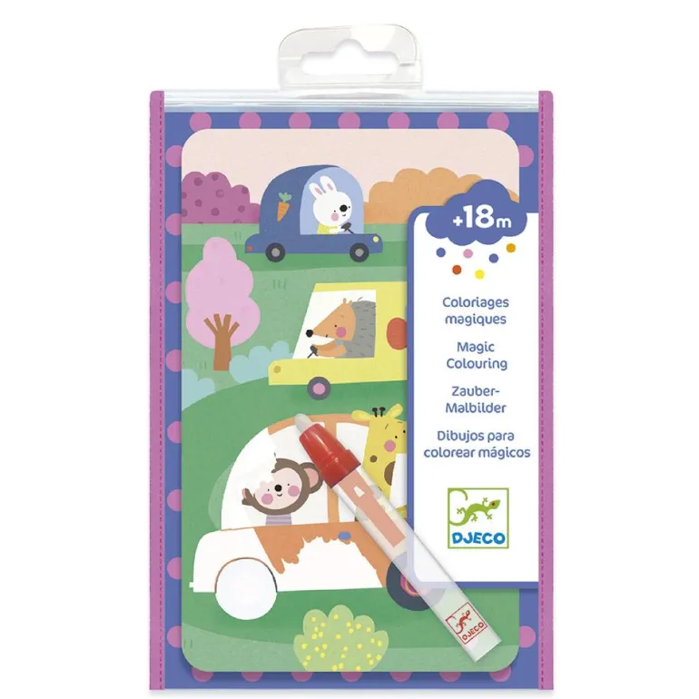 Dibujos mágicos para colorear transportes