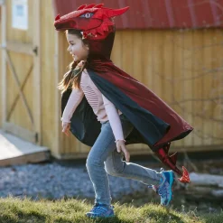 Disfraz capa dragón rojo 3-4 años