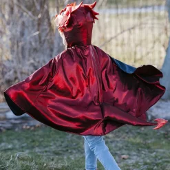 Disfraz capa dragón rojo 4-5 años