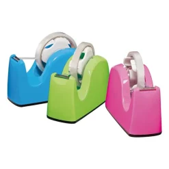 Dispensador de cinta adhesiva 2 en 1 color surtido