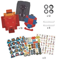 DIY 3 coches carreras grand prix