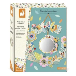 DIY colgador para joyas flores madera