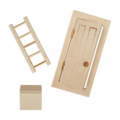 DIY puerta madera La Casa de los Ratones