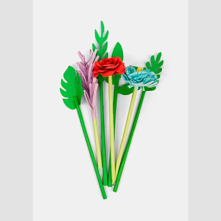 DIY set crea flores de papel