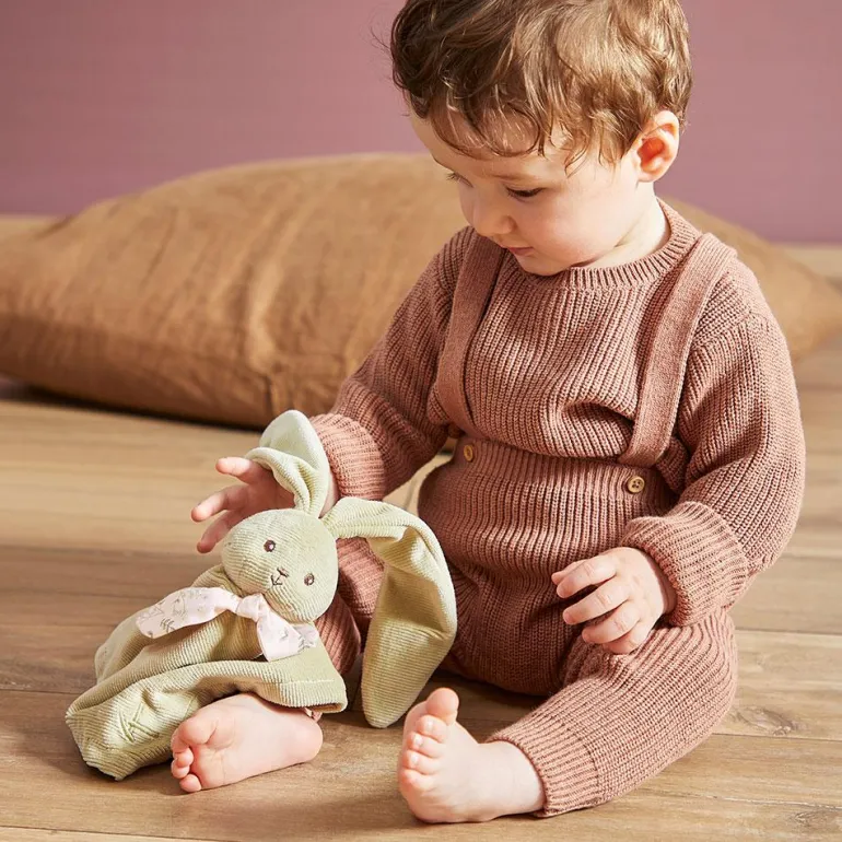 Doudou conejito verde