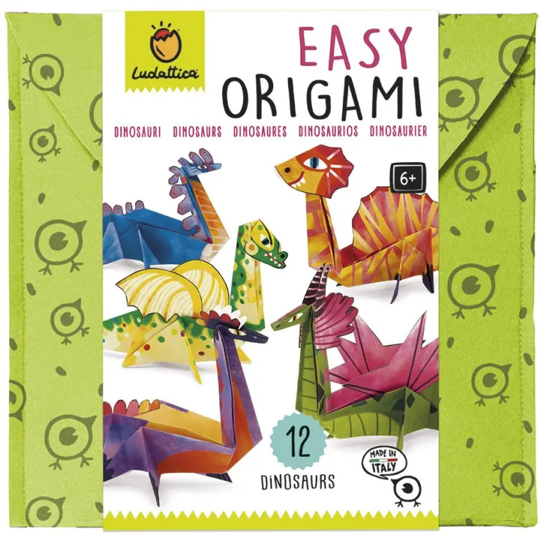 Easy origami dinosaurios