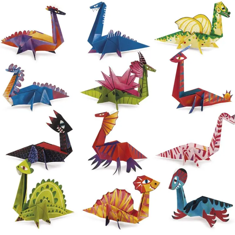 Easy origami dinosaurios