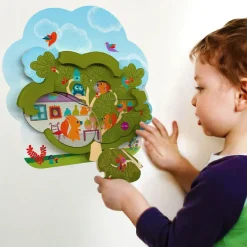 Encaje vertical de madera La casa del Sr. Squirrel