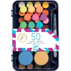 Estuche témpera con pincel para agua