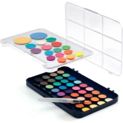 Estuche témpera con pincel para agua