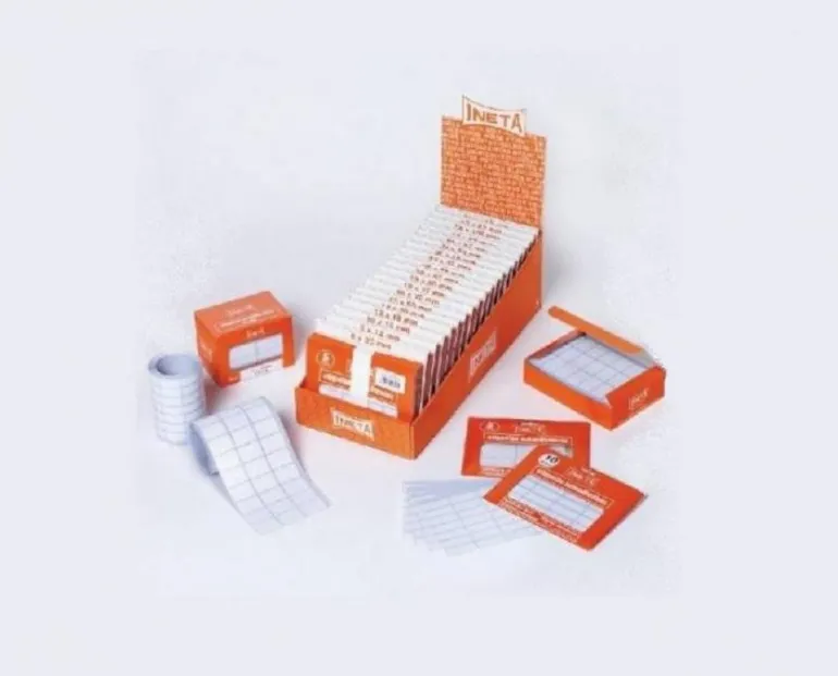 Etiquetas adhesivas en sobre de 10 hojas Ineta