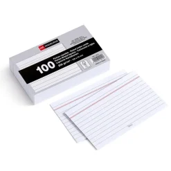 Ficha horizontal nº 2 75x125mm paquete 100 unidades