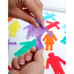 Figuras personas de colores translúcidos de silicona 36 piezas