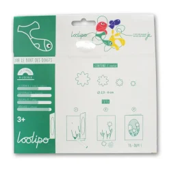 Flores de fieltro adhesivas 150 piezas