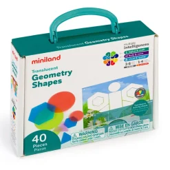 Formas geométricas translúcidas 40 pzas.