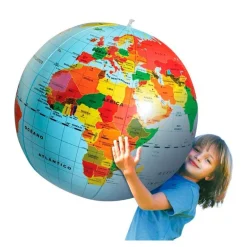 Globo terráqueo hinchable 50cm