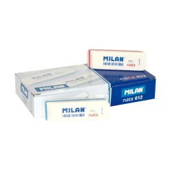 Goma de borrar 12 unidades nata Milan