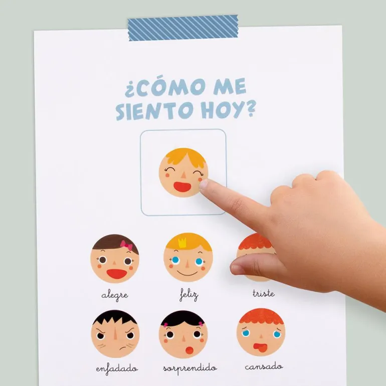 Gomets redondos emociones 33mm. rollo