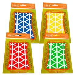 Gomets triángulos grandes bolsa unicolor