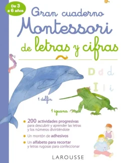 Gran cuaderno Montessori de letras y cifras