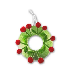 Guirnalda corona adhesiva 30cm set 10 unidades para decorar con colgador