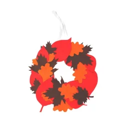 Guirnalda corona adhesiva 30cm set 10 unidades para decorar con colgador