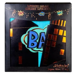 Guirnalda edificios superhéroe 182cm.