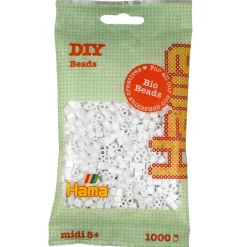 Hama Midi: bolsa 1000 Bio perlas blanco