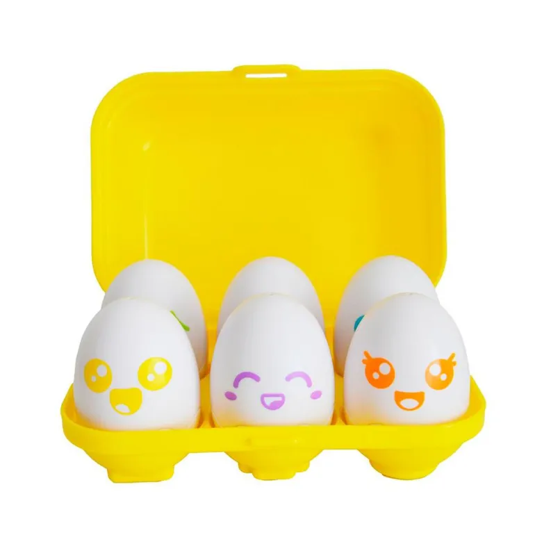 Huevos de colores encajables