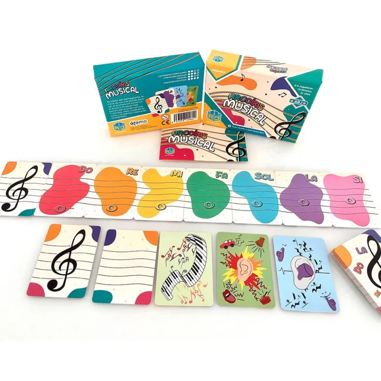 Juego de cartas Arcoíris musical