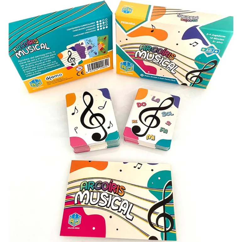 Juego de cartas Arcoíris musical