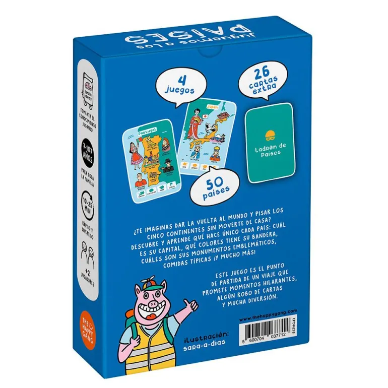 Juego de cartas Juguemos a los países