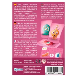 Juego de cartas Ojo, mano, pata, monstruos