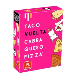 Juego de cartas Taco, Vuelta, Cabra, Queso, Pizza.