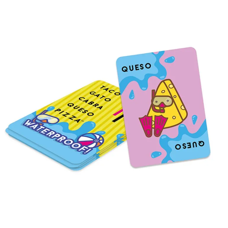 Juego de cartas waterproof Taco, gato, cabra, queso, pizza
