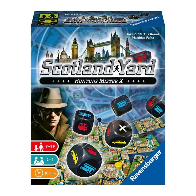 Juego de dados Scotland Yard: Hunting Mister X