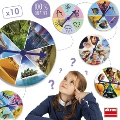 Juego de lenguaje Ruletas creativas para contar historias