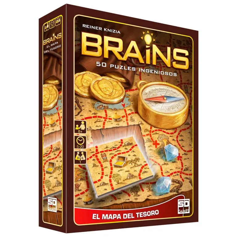 Juego de lógica Brains: el mapa del tesoro