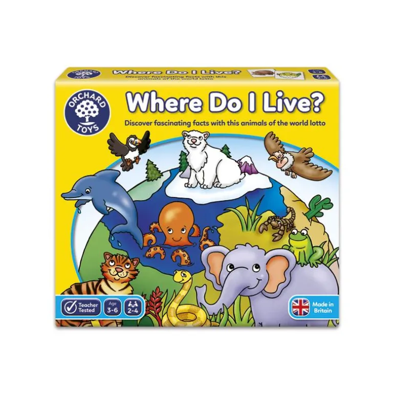Juego de loto Where do I live?
