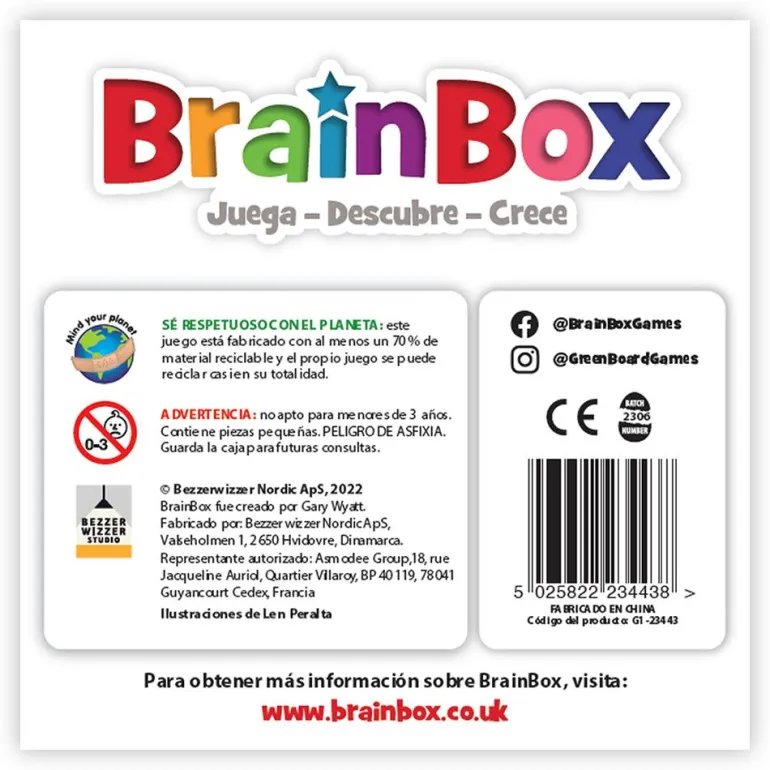 Juego de memoria Brainbox ciencia