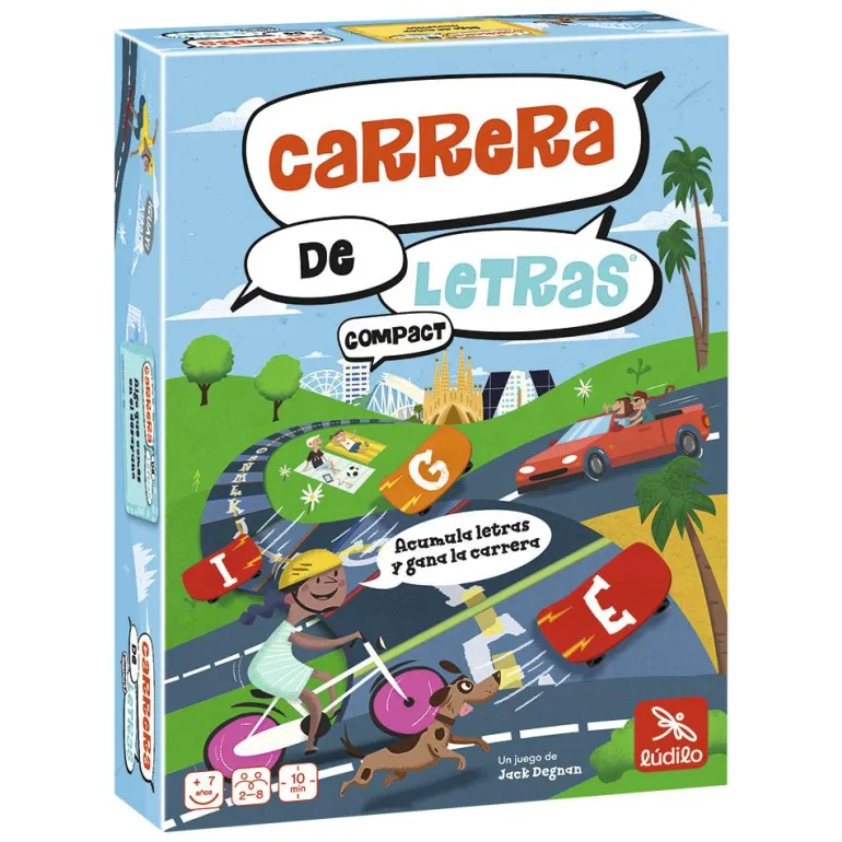 Juego de mesa Carrera de letras compact