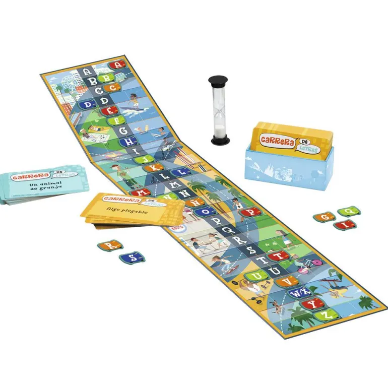 Juego de mesa Carrera de letras compact