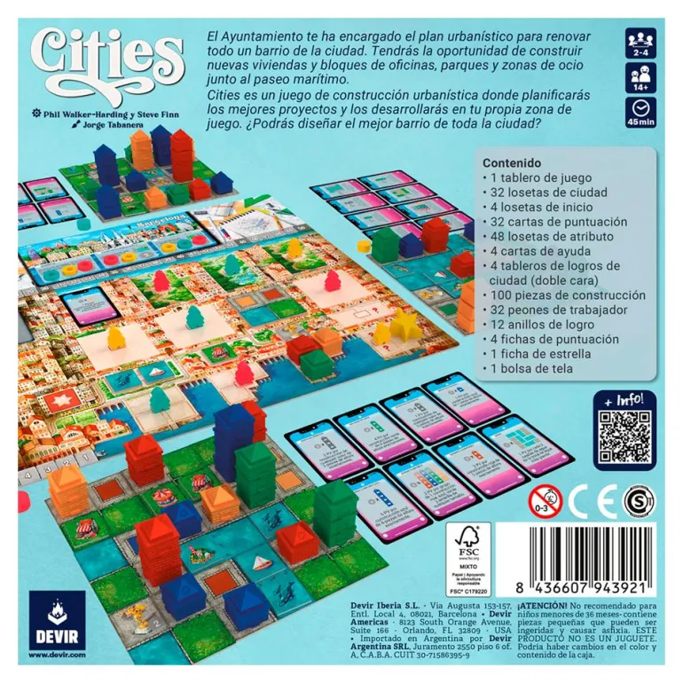 Juego de mesa Cities
