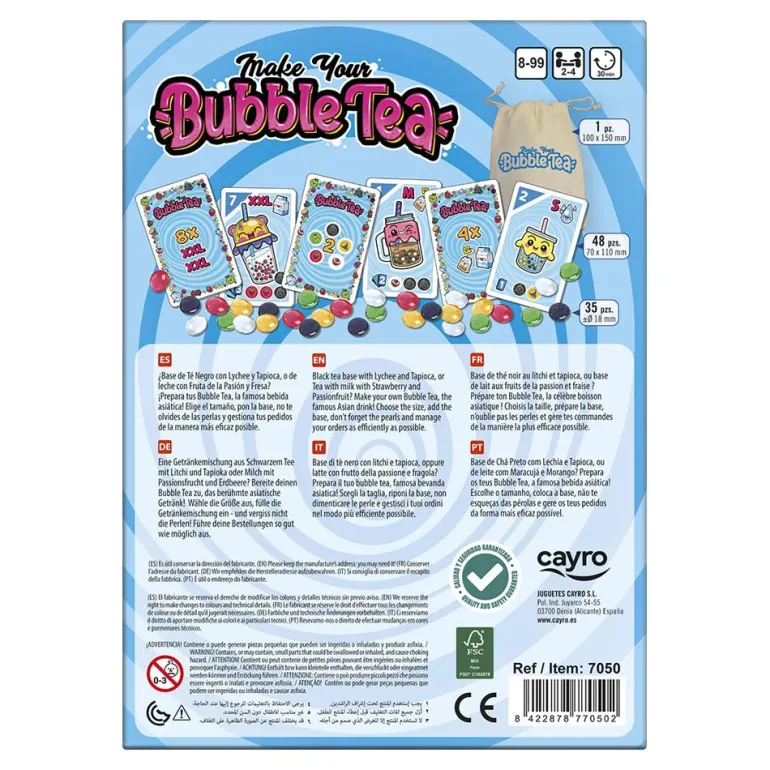 Juego de mesa Make your bubble tea