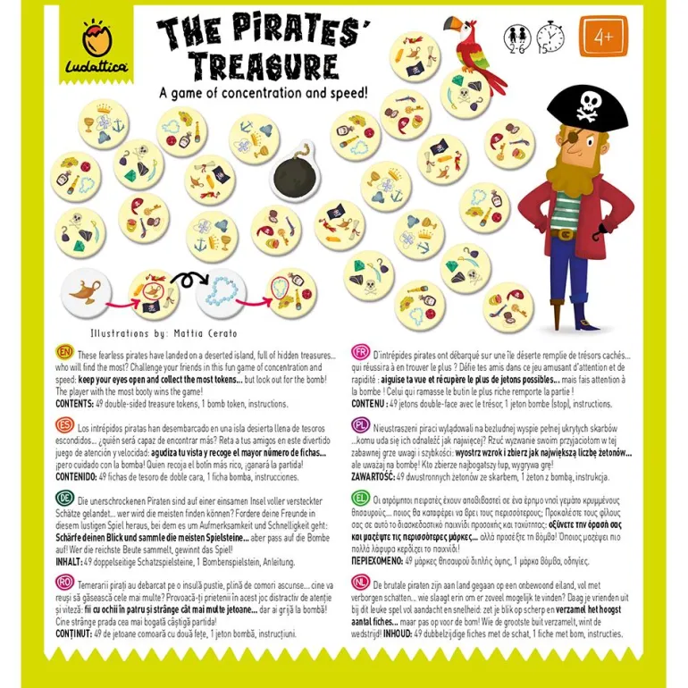 Juego de mesa Pirates treasure