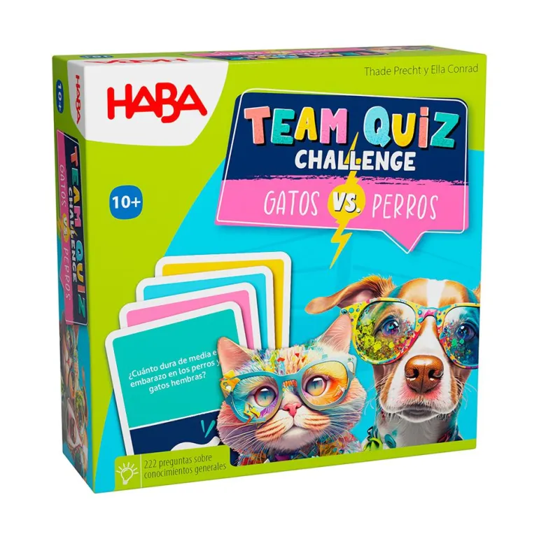 Juego de mesa Team Quiz Challenge gatos contra perros