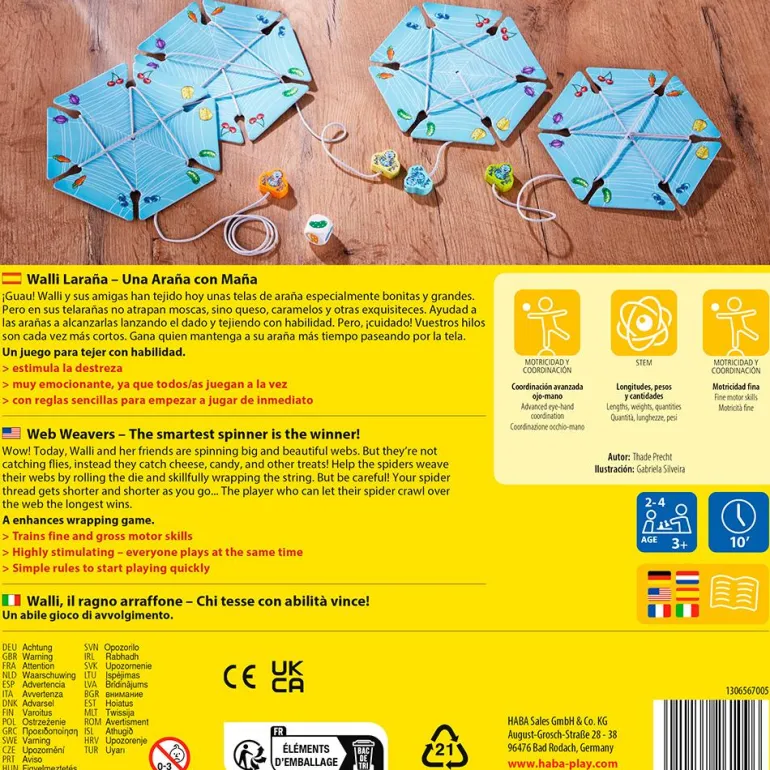 Juego de mesa Walli Laraña