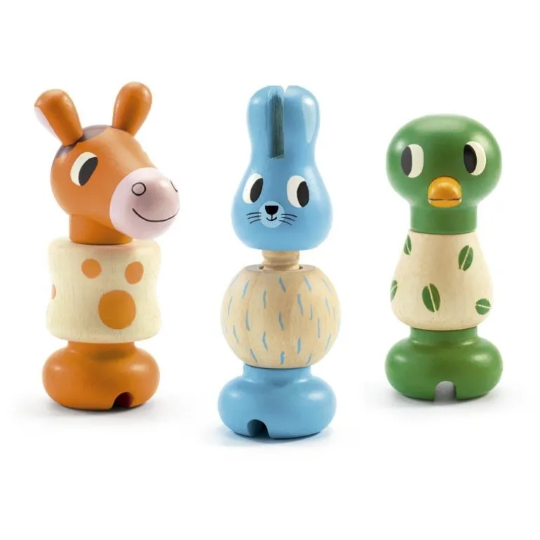 Juego enroscar animalitos Rondamino